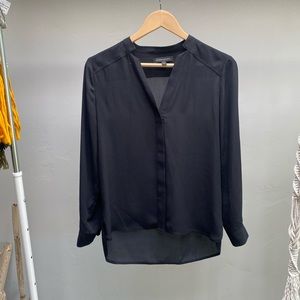 Banana Republic notch collar blouse